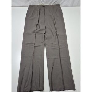 John Alexander Dress Pants Mens 44x36 Gray Wool Pleated Unhemmed USA NWT
